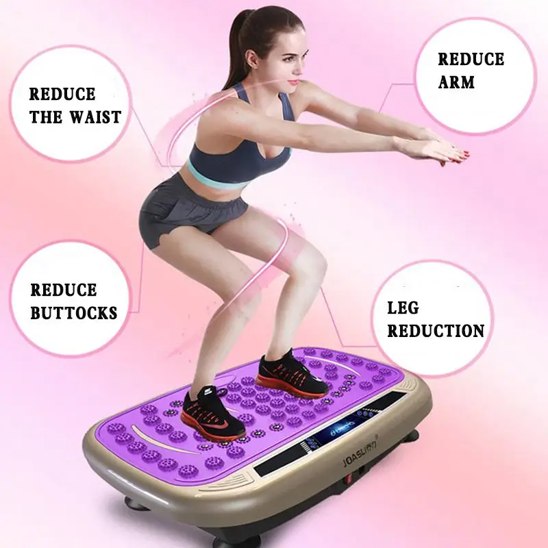 

150KG/330lb Remote Control Exercise Fitness Trainer Plate Platform Body Shaper Massage Slim Vibration Machine