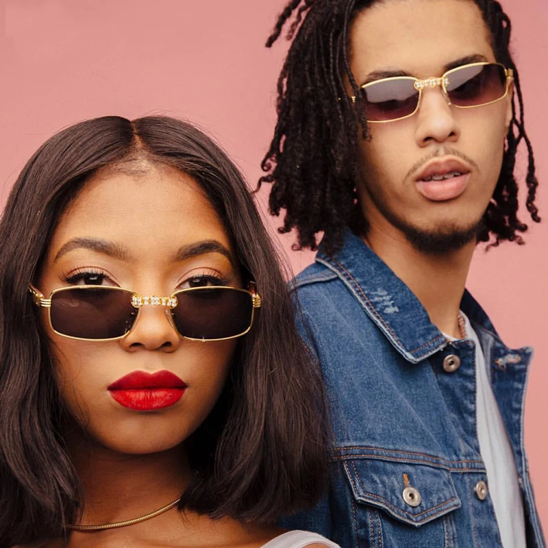 

Hot sale women Men PC square Frame fashion glasses 2021 sunglasses