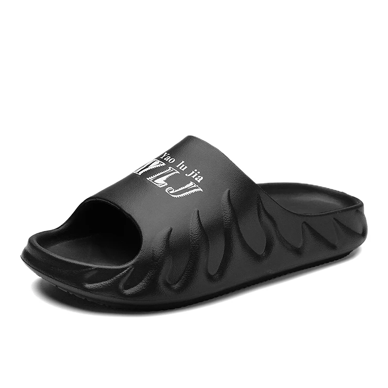 

Wholesale new summer 2021 outdoor couples shoes antiskid thick bottom cool beach slides men's slippers, Optional