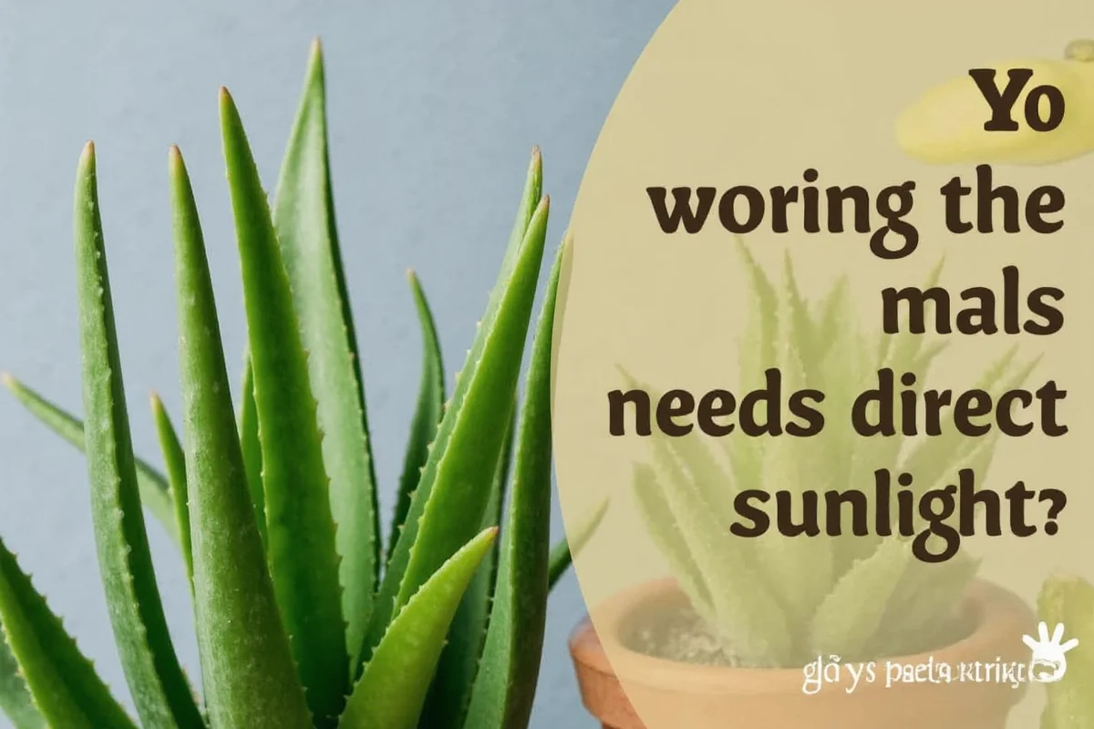 do aloe vera plants need direct sunlight