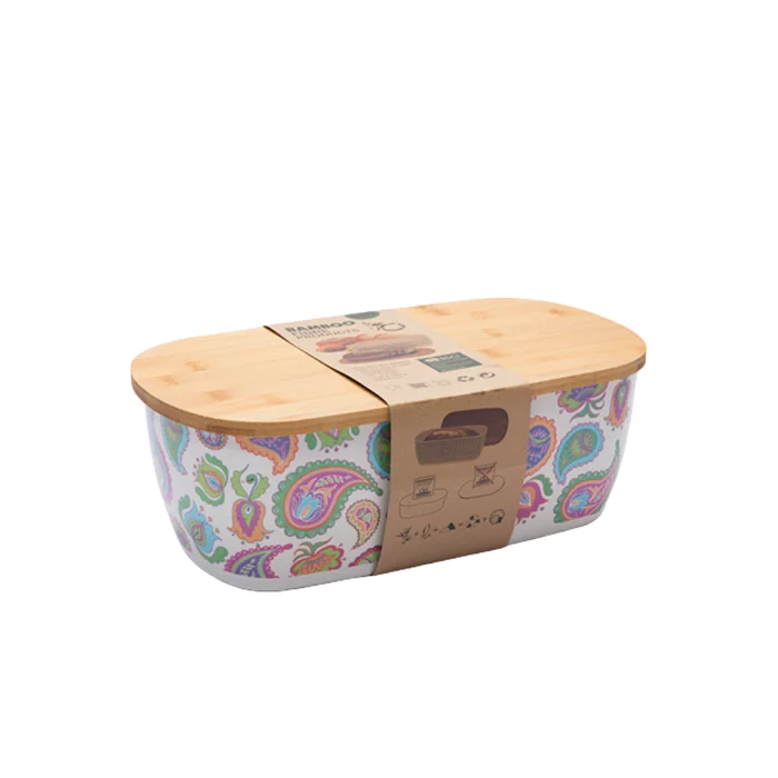 

biodegradable custom bamboo fiber sandwich box for storage, Customized color