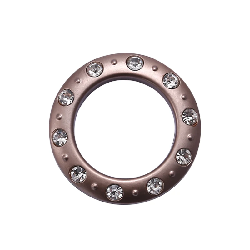 

Diamond roman rod curtain tape curtain rings with opening accessories, Gold