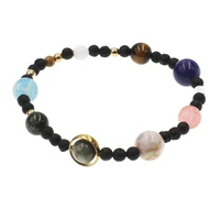

Different Size Solar System Planet Beads Agate Crystal Amethyst Healing Energy Stone Bracelet