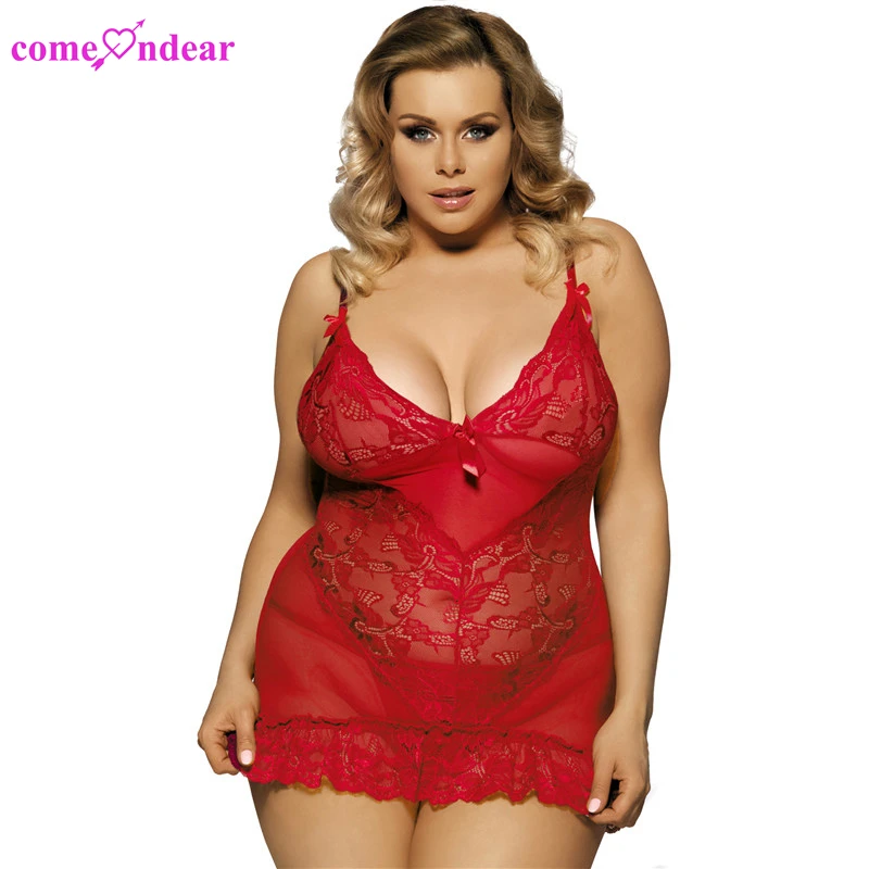

Plus Size In Stock 7XL Five Colors Fat Women Sexy Lingerie Sleepwear