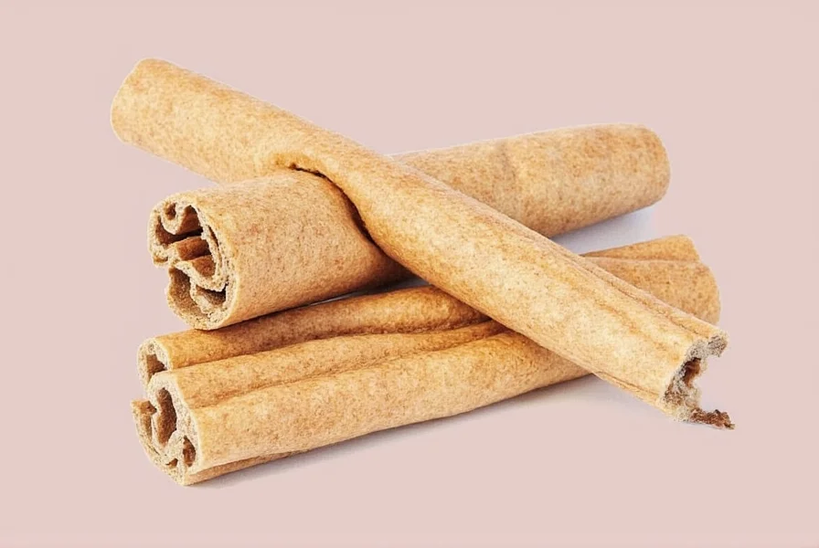 Various cinnamon varieties next to sugar types showing different possible combinations
