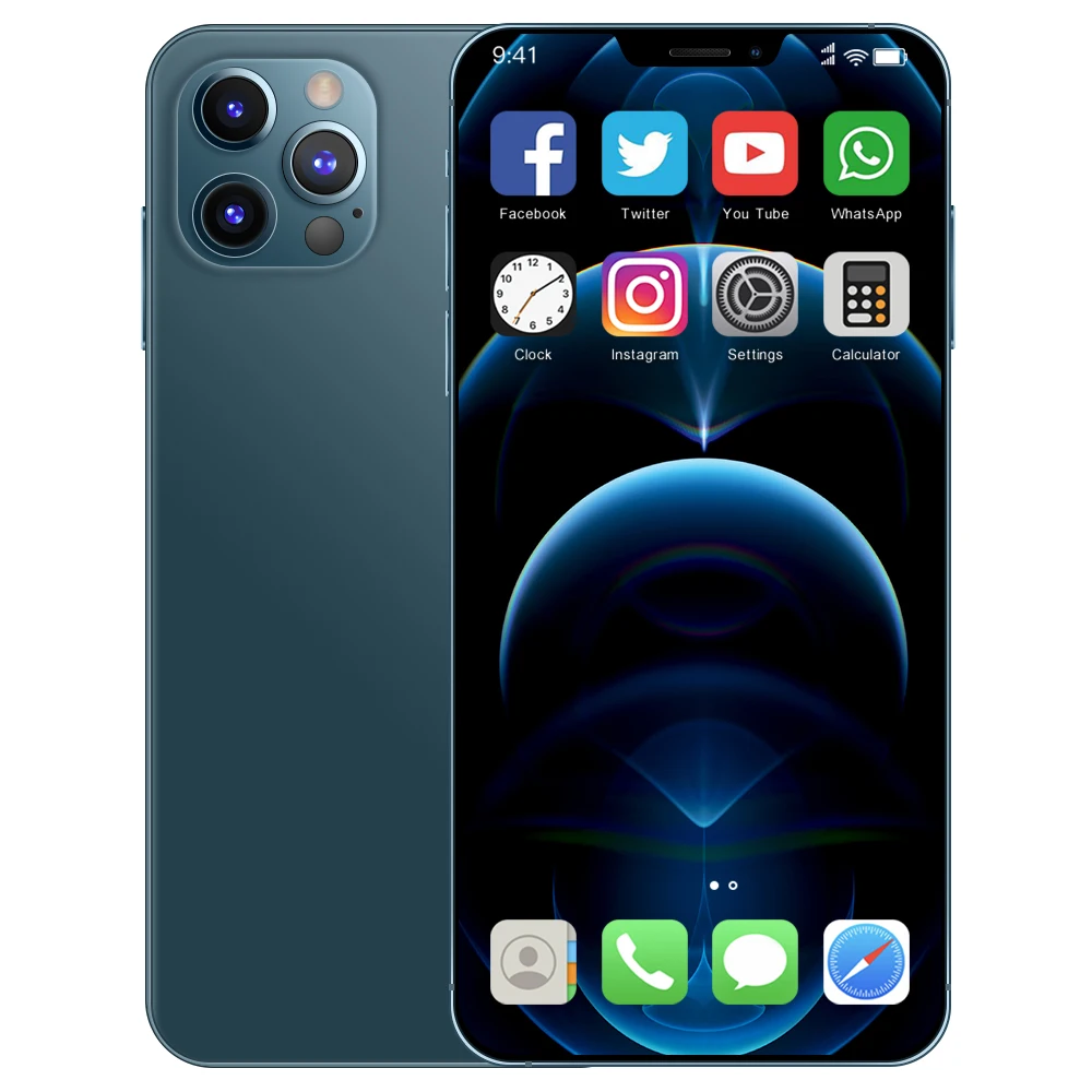 

Wholesale i12 Pro Max 12GB+512GB Smart phones Android 10.0 Celulares Mobile Phones