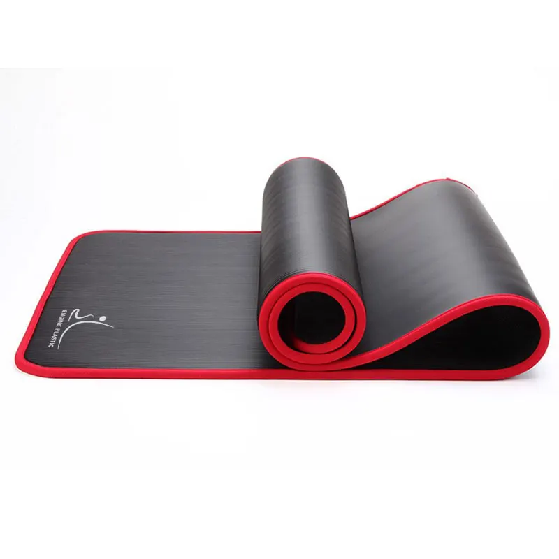 

Wholesale Cheap 8mm 10mm 15mm 2mm Thick Fitness Home Workout Customizable Edging Nbr Yoga Mat With edge