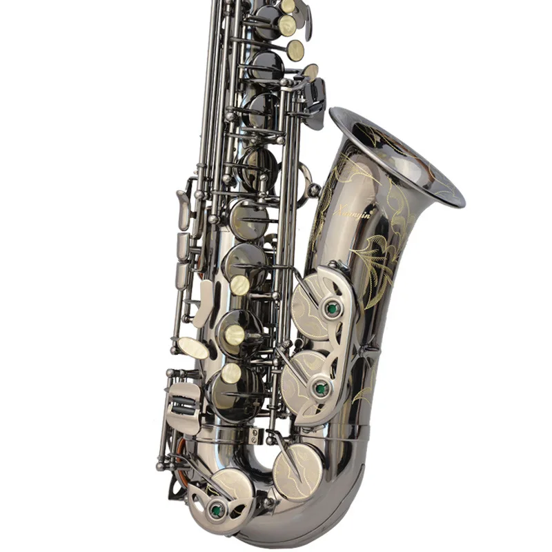 

Minsine Black Nickel Plated Brass Alto Instrument Accessories Professional Eb OEM China Sax Saxophone Alto