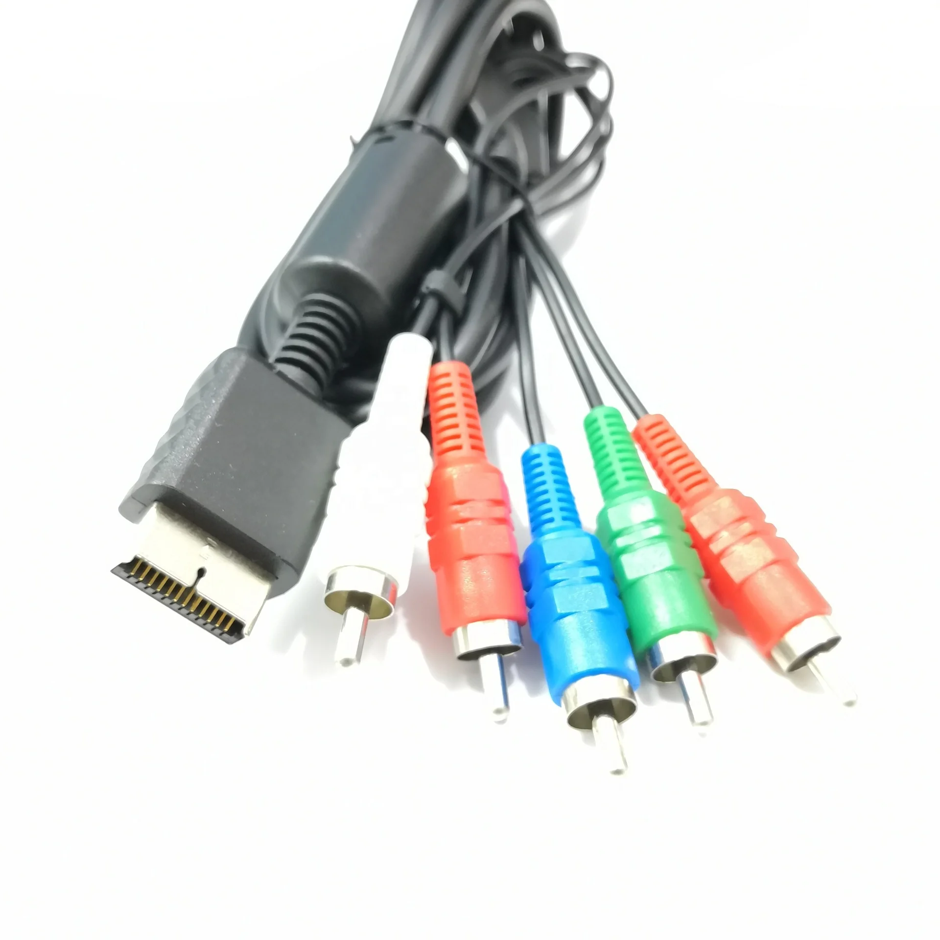 

1.8m Multi Component AV Cable For Sony PlayStation 2 3 for PS3 PS2 Games Accessories, Black