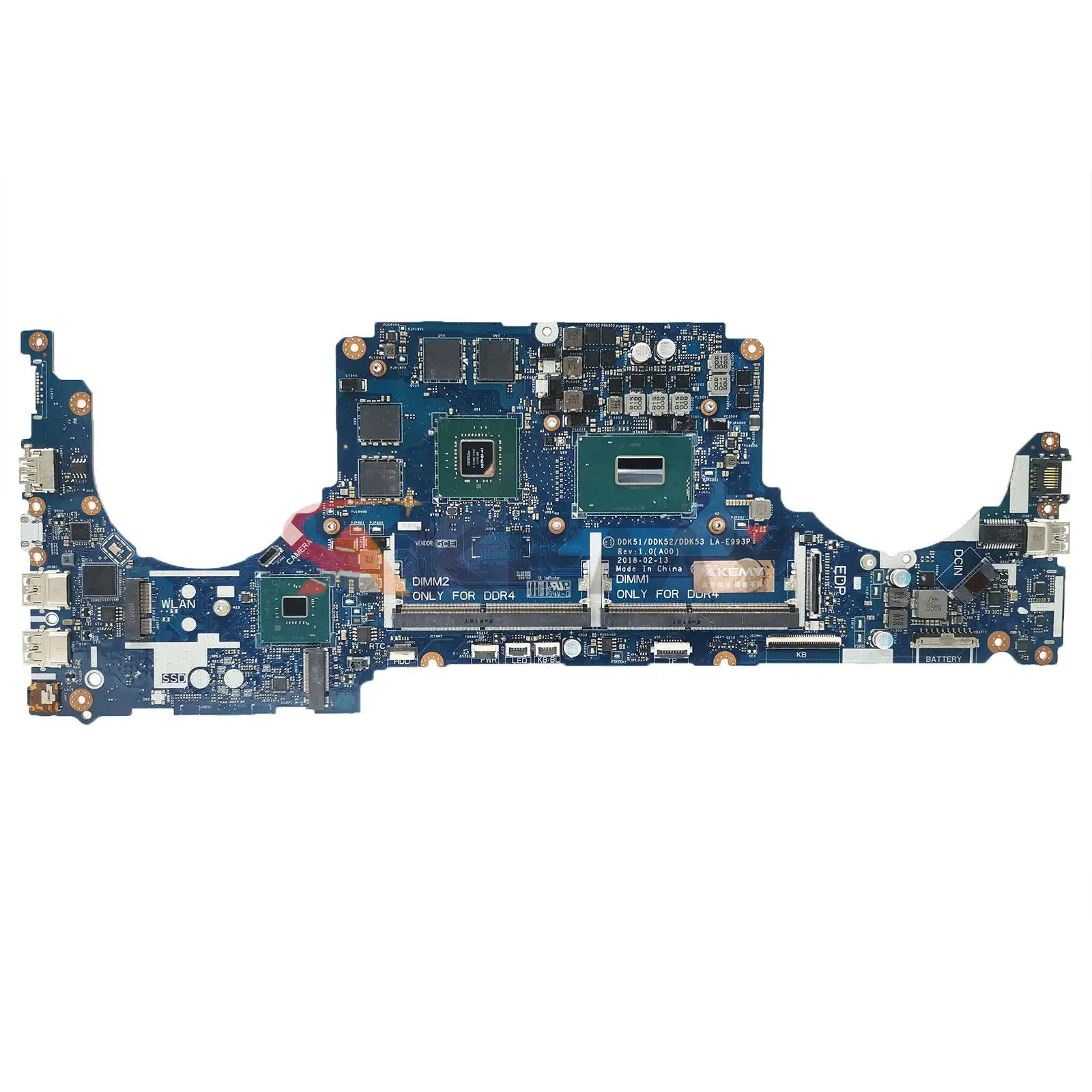 

For DELL G5 5587 G7 7588 7580 Inspiron 7577 7570 Notebook Mainboard LA-E993P with i5 i7 8th Gen CPU Motherboard GTX1050