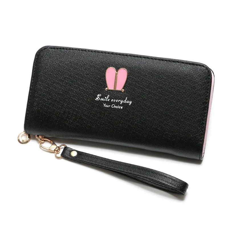 

New rabbit ear large capacity female student wallet for kids hand wallet ladies wallet women, 9colors