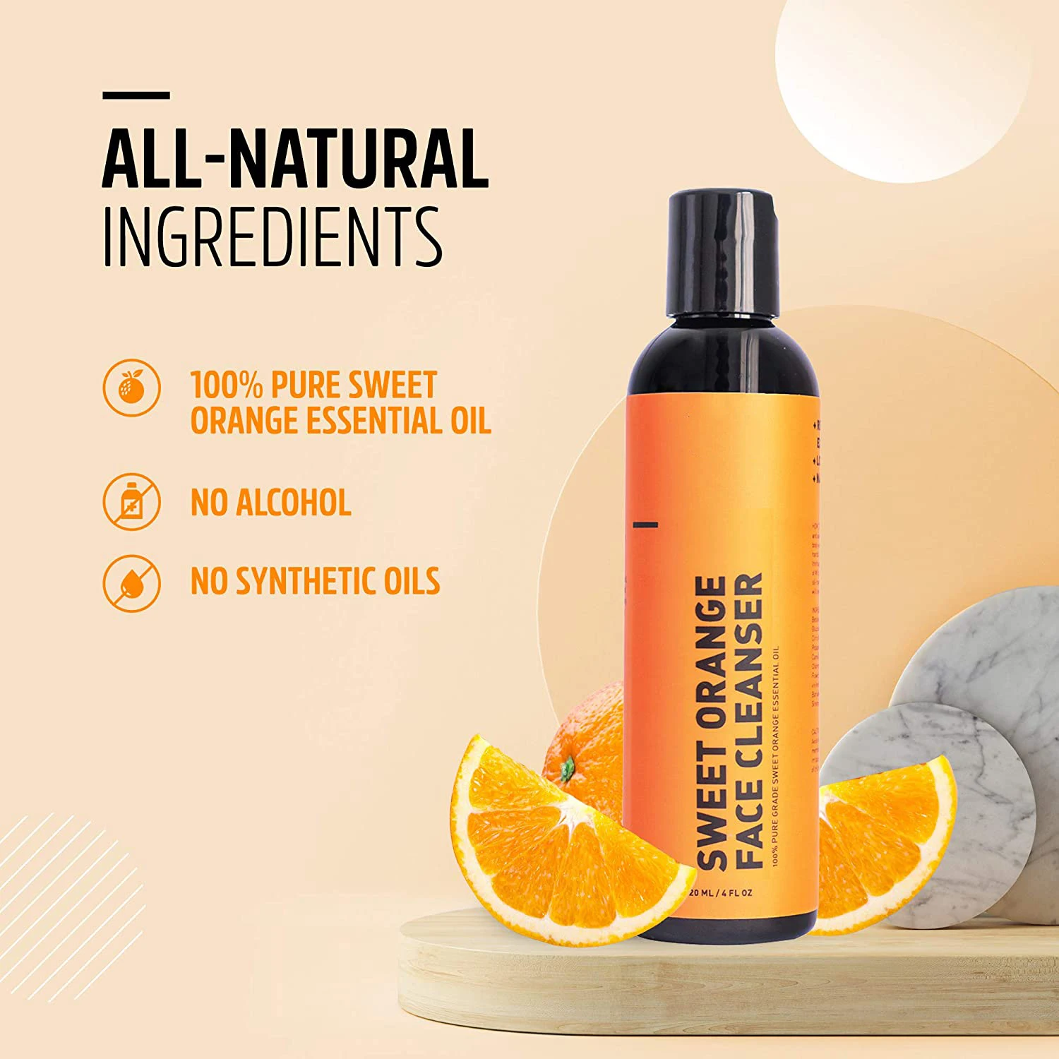 

QQLR High Quality Sweet Orange Facial Cleanser Sulfate Free Alcohol-free Keep Clean Hydrated