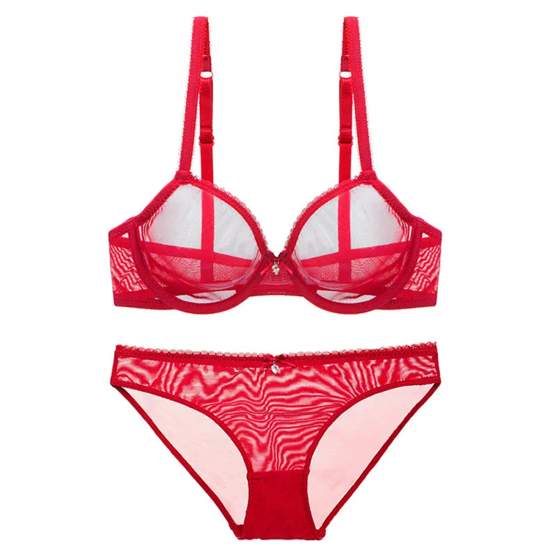 

Underwear Suit Female Ladies Sexy Lingerie Embroidered Lace Bra Sexy Lingerie Thong Set High Waist G-string Lace Bra Set, Picture