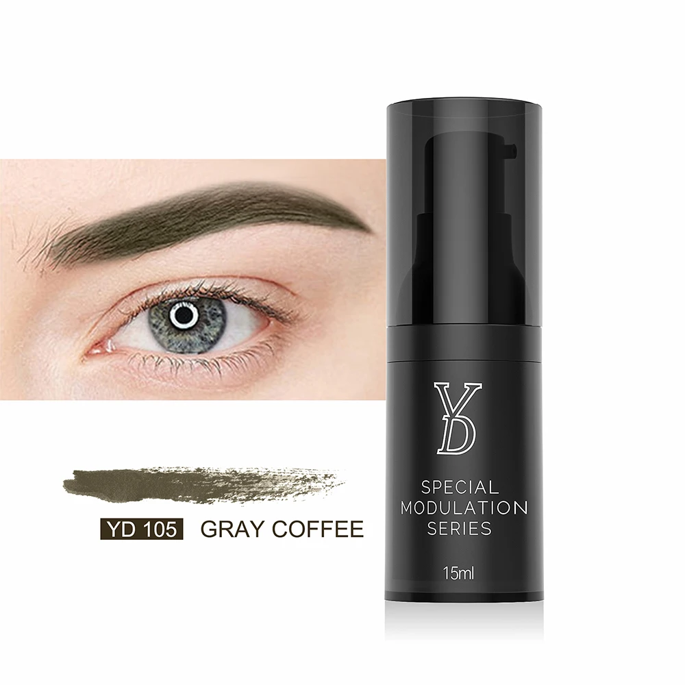 

Wholesale Natural YD tattoo pigment ink eyebrow eyeliner lip Microblading Pigment Semi Permanent Makeup Eyebrow Ink Tattoo Ink, Orange coffee,green brown,gold,moccain(16colors)