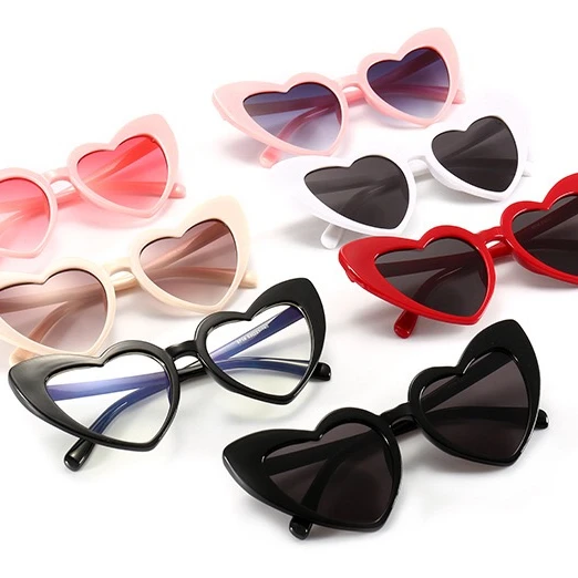 

VIFF HP21332 New Arrival Multi Color Heart Frame Cute Hot-selling High Quality Women Trendy Popular Sunglasses 2021