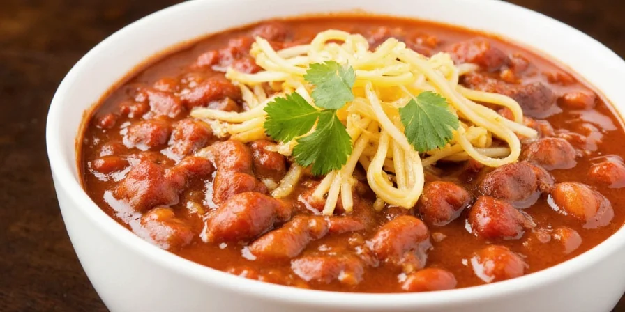 Friends enjoying chili at a cozy dinner table