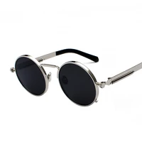 

Retro Steampunk Women Sunglasses Autumn Decoration Men Metal Frame Clear Lens Goggle Tinted Glasses 8478