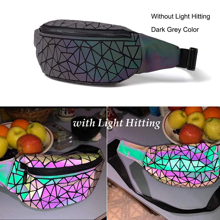 Waterproof Fashion Reflective Holographic Design Fanny Pack Custom ...