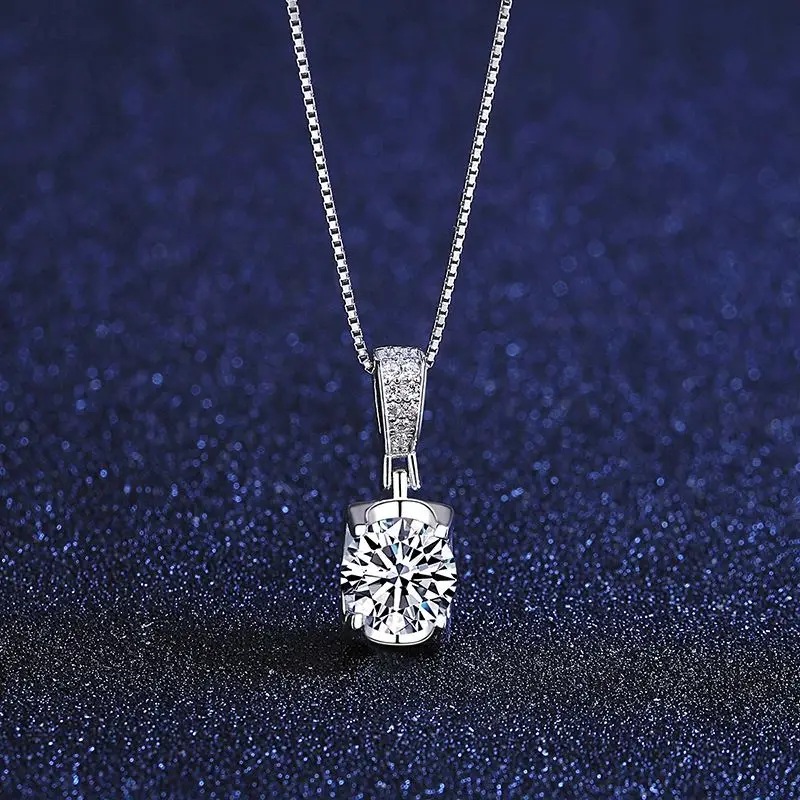 

High Quality s925 Moissanite S925 Silver necklace With Good Shop, Picture