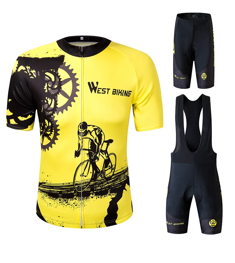 WEST BIKING Bicycle Shorts Breathable Quick Dry 3D Gel Padded Outdoor Sports Riding Underwear Lycra Fabric Jersey Cycling Shorts