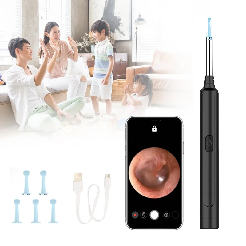 

3 million HD Pixels Wireless Wifi Otoscope Camera Visual Intelligent Ear Pick