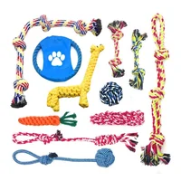 

Factory wholesale stock scratch scratcher cat pet toy 10 pack cotton dog chew toy rope