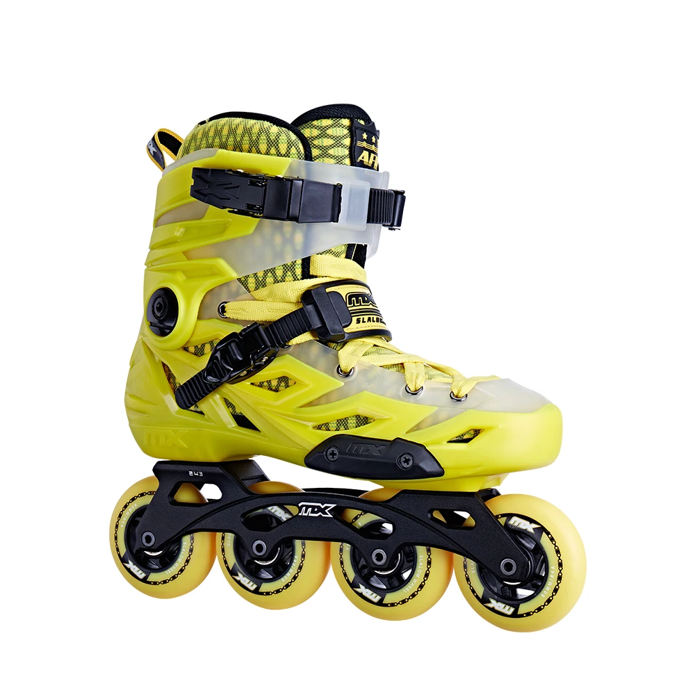 

Wholesale Professional Inline Roller Freestyle Adult Flat Skates, Yellow