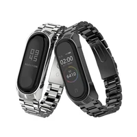 

Mijobs mi band 4 metal strap stainless steel smart watch band accessories for Mi Band 3 wristband miband 4