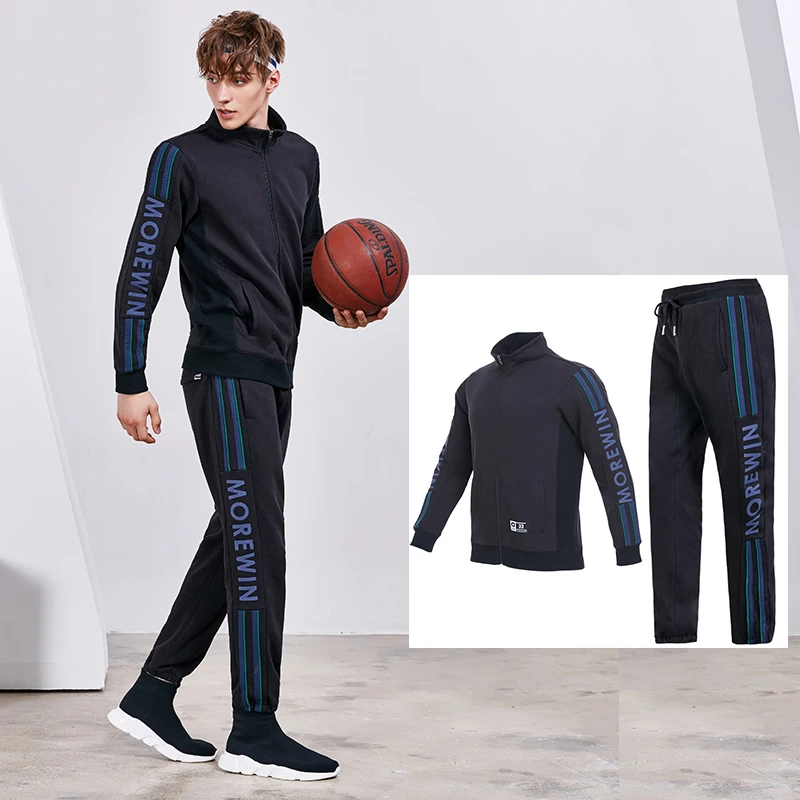 

Track Suits Men Sport Tracksuit 100% Cotton Track Pants And Jackets