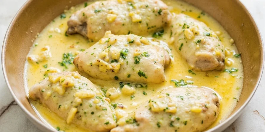 Classic Lemon Herb Sauce in a Bowl