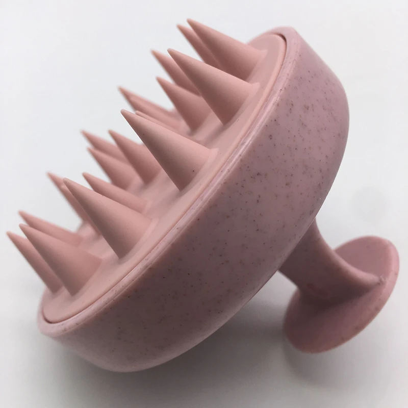

Factory high quality Head Wheat Straw Massage Shampoo brush body washing Scalp Massage Brush, Colors avilable