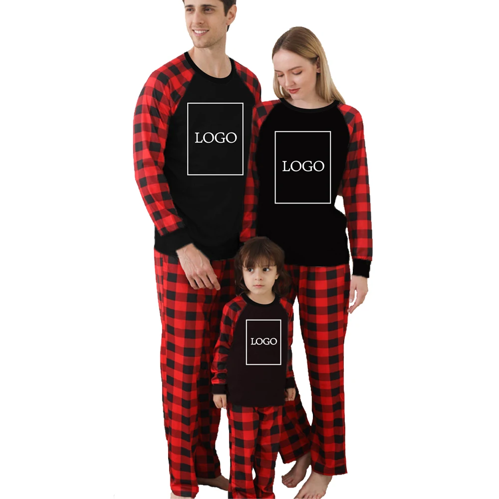 

Matching Family Christmas Boys Girls Pajamas Striped Kids Sleepwear Children Clothes, Red/green /white/black /gray