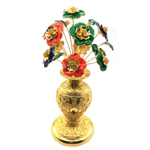 Image of 2019 Luxury Decor Brunei Flower Arts Metal Home Decoration