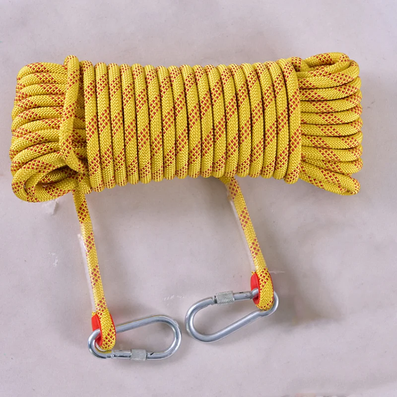 

Hot Sale 9mm/10mm/10.5mm/11mm/12mm/13mm/14mm Braided Nylon Static Kernmantle Climbing Ropes Outdoor Static Ropes Safety Ropes, Customized color