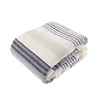 Grade A Grade and Spring/Autumn Season Home Use Korean Style Striped Blankets for Winter Double Layer