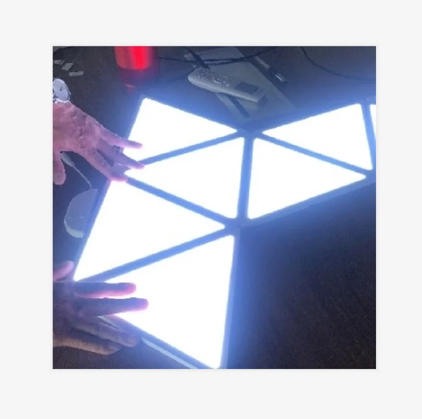 High Quality Dimmable Rhythm Connectable LED Panel light Nanoleaf Aurora Panels Triangle Lights