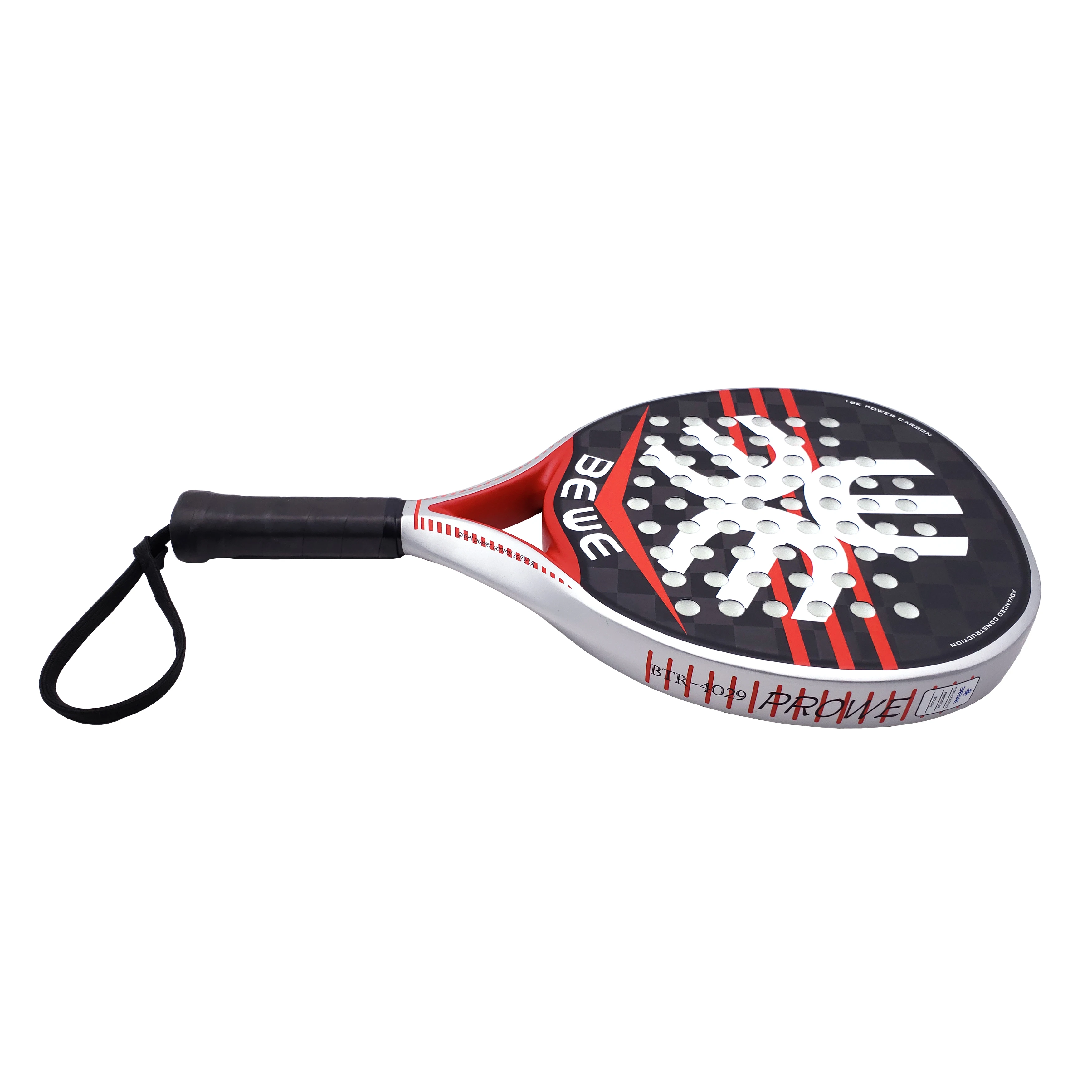 

BEWE 2019 High Quality Padel Tennis Racket Custom Popular Full 18K Carbon Padel Racket