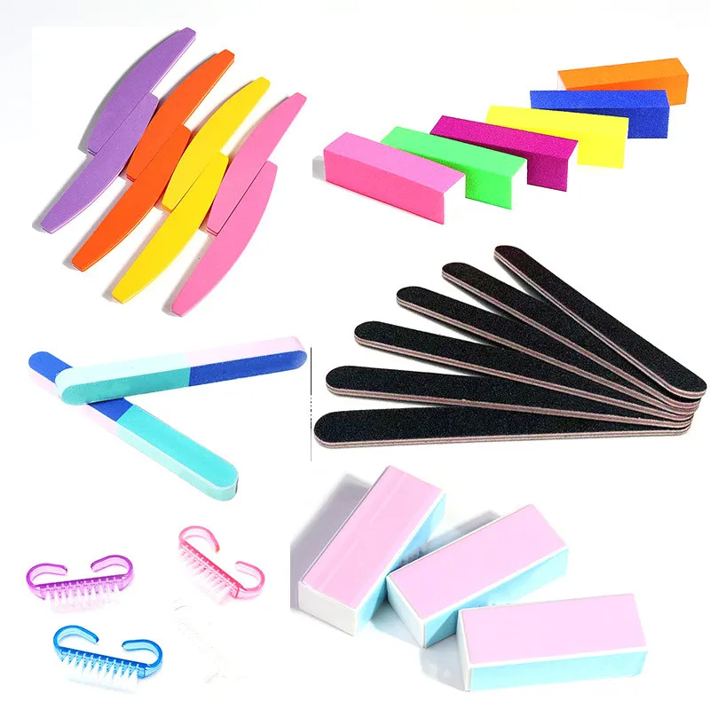 

2021 ombre sponge brush nails Nail Salon Block Sponge Claw brush nail, Black