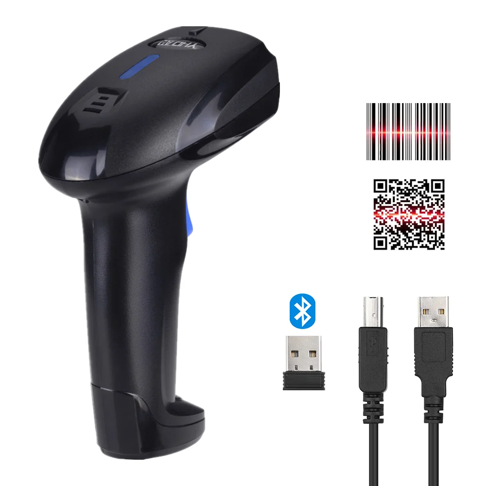 

Blue tooth Wireless 2D Barcode Scanner Connect Smartphone Tablet PC Computers QR Code Reader Work with Win dows Mac Android IOS