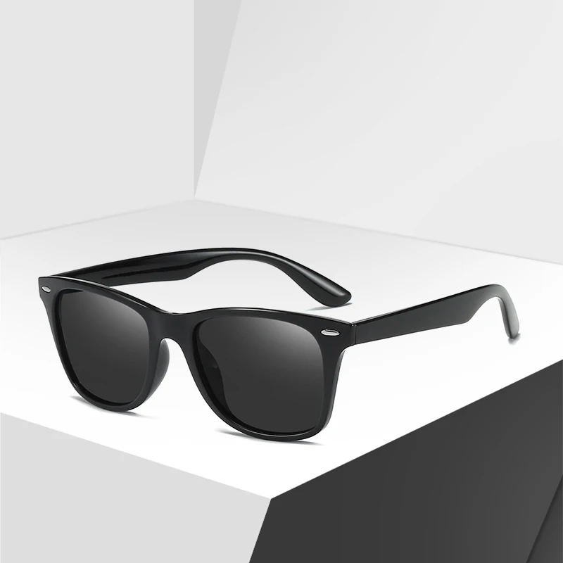 

80s Black TR Retro Gafas Tac Polarized Lens Men And Womens Sunglasses