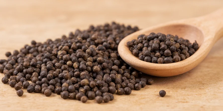 Black Pepper Shaker on Table