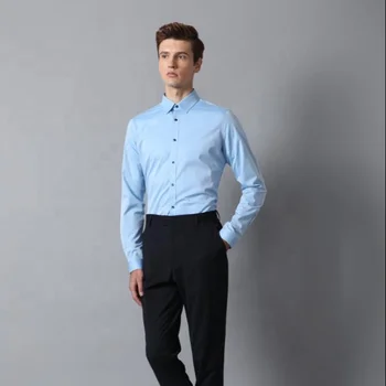 blue formal shirt matching pant