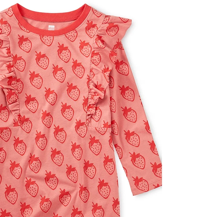 

Lovely Cartoon Printing Kids Dresses for 2-10 Years Old Girls' Dresses Girl Dressskirt Set for Children Casual Cartoon Pattern, Customized color