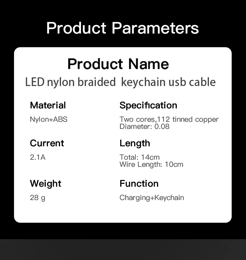 Promotion Gift Items Type C IOS Micro Nylon Braided 15cm Keychain USB Charging Cable For Smartphone - ANKUX.COM
