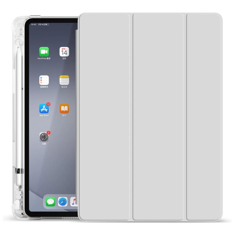 

2020 New Design tablet case with pencil holder silicone cover for iPad pro 11 2020
