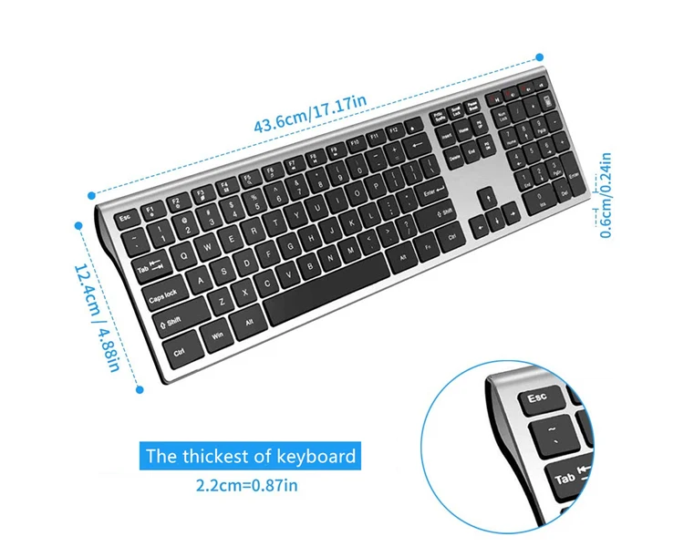 Keyboard sizes