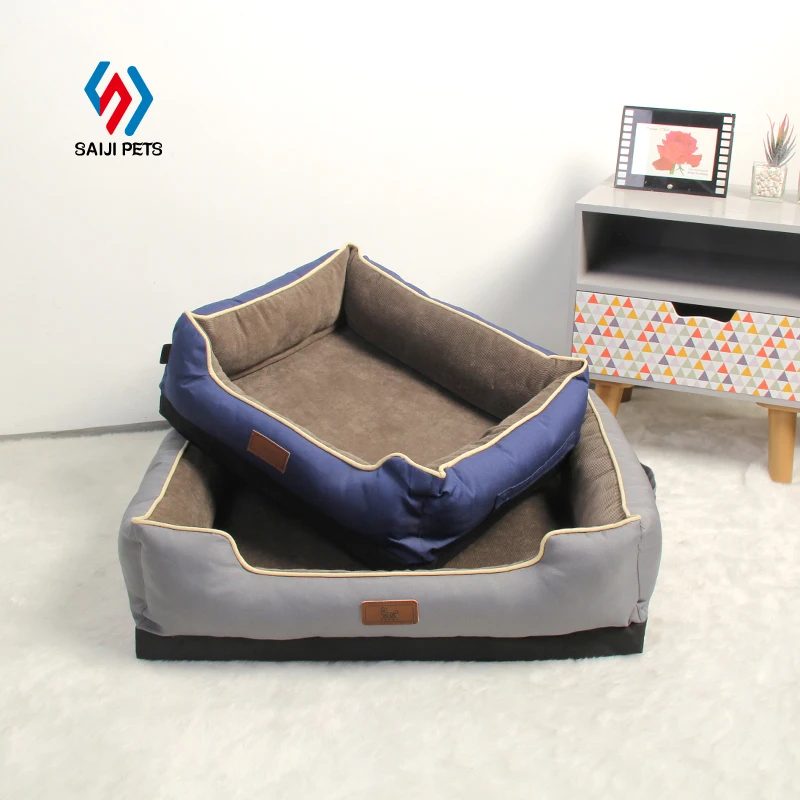 

Saiji multifunction luxury animals blanket toy hight quality portable memory foam pet dog cat bed mat, Grey, blue, customized color