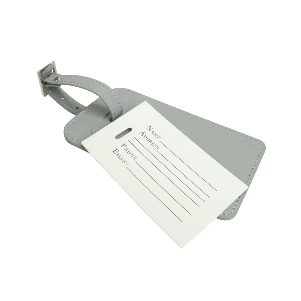 Fast Shipping Stock Promotion Pu Leather Luggage Tag Buy Stock