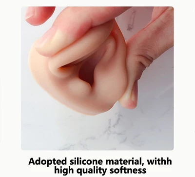 human ear molds silicone ears for earings display ear model
