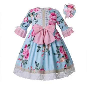 sky blue baby frock